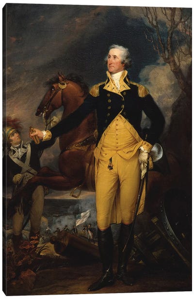 George Washington before the Battle of Trenton, c.1792–94  Canvas Art Print