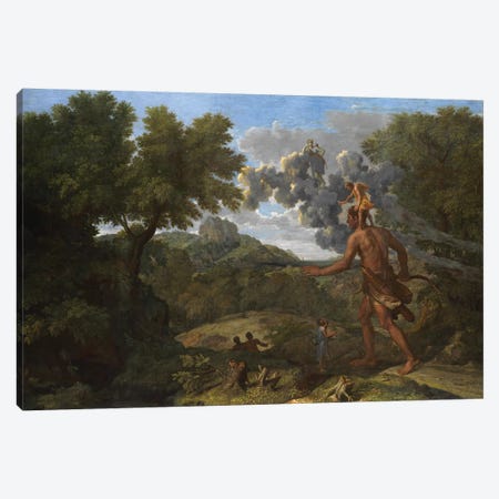 Blind Orion Searching for the Rising Sun, 1658  Canvas Print #BMN8231} by Nicolas Poussin Canvas Print