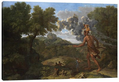Blind Orion Searching for the Rising Sun, 1658  Canvas Art Print