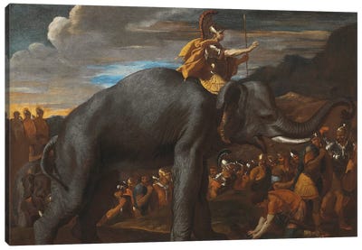 Hannibal Crossing the Alps on an Elephant  Canvas Art Print