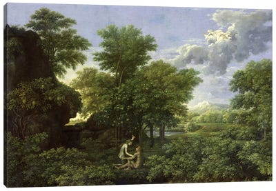 Spring, or The Garden of Eden, 1660-64  Canvas Art Print
