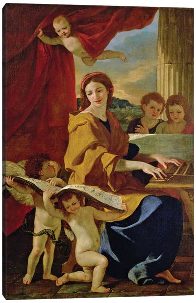 St. Cecilia  Canvas Art Print
