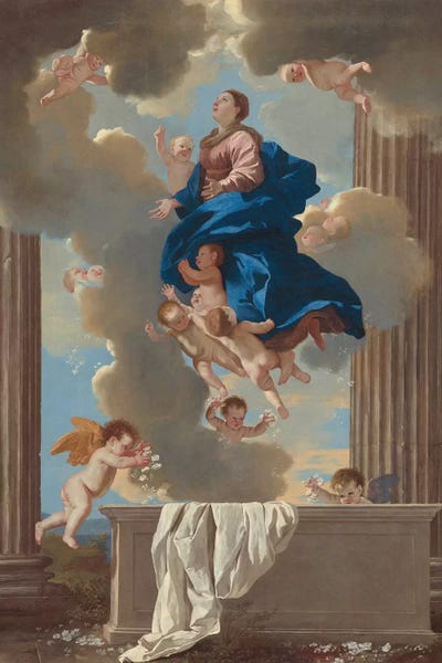 Nicolas Poussin: The Assumption of the Virgin, c.1630-32  by Nicolas Poussin
