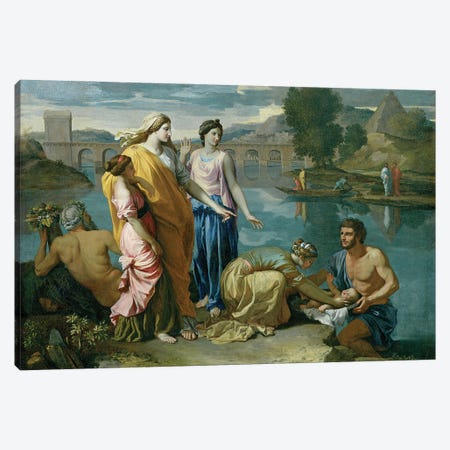 The Finding of Moses, 1638  Canvas Print #BMN8249} by Nicolas Poussin Canvas Artwork