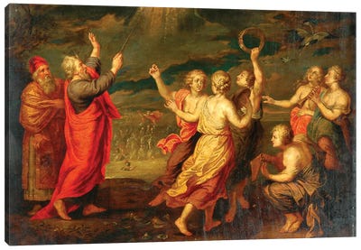 The Israelites Rejoicing After Crossing The Red Sea  Canvas Art Print