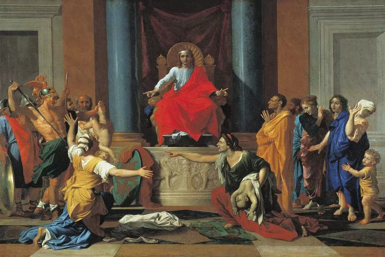 The Judgement of Solomon, 1649  by Nicolas Poussin wall art