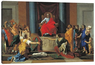 The Judgement of Solomon, 1649  Canvas Art Print
