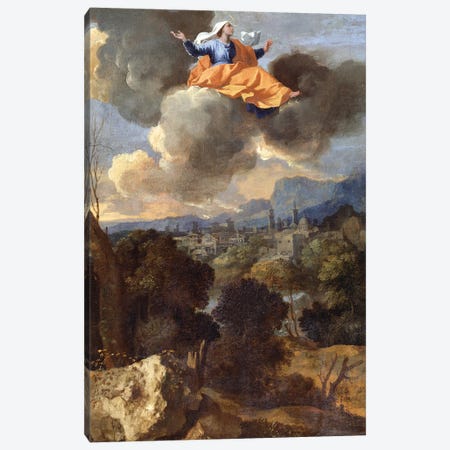 The Translation of St. Rita of Cascia  Canvas Print #BMN8252} by Nicolas Poussin Canvas Print