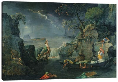 Winter, or The Flood, 1660-64  Canvas Art Print