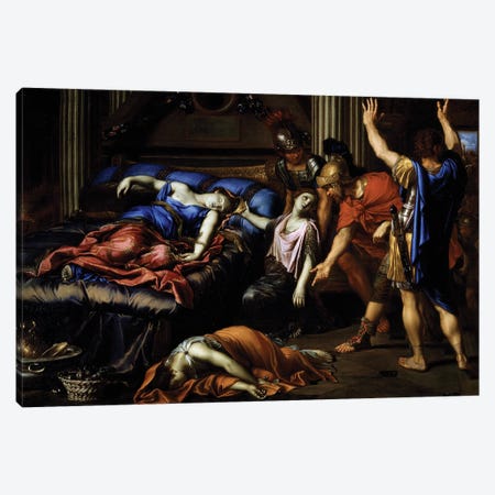 Death of Cleopatra Canvas Print #BMN8255} by Pierre Mignard Canvas Art