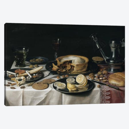 Still Life, 1625-30  Canvas Print #BMN8275} by Pieter Claesz Canvas Artwork
