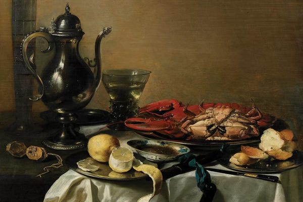 Baroque: Still Life, 1643  by Pieter Claesz