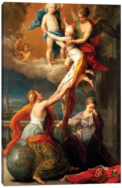 Allegory for the Death of Ferdinand IV's Two Children Canvas Art Print