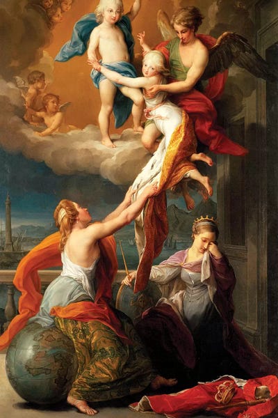 Neoclassicism: Allegory for the Death of Ferdinand IV's Two Children by Pompeo Girolamo Batoni