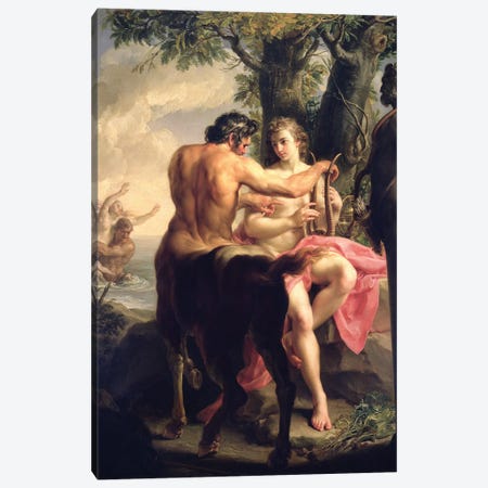 The Education of Achilles by Chiron, 1746  Canvas Print #BMN8289} by Pompeo Girolamo Batoni Canvas Art