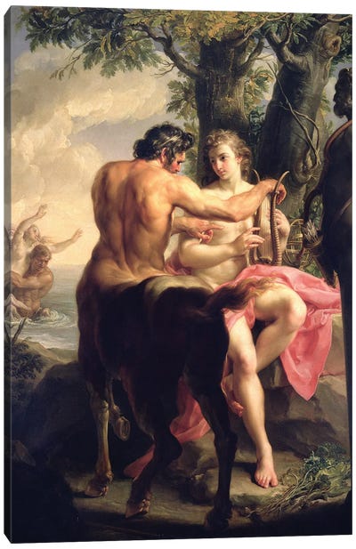 The Education of Achilles by Chiron, 1746  Canvas Art Print