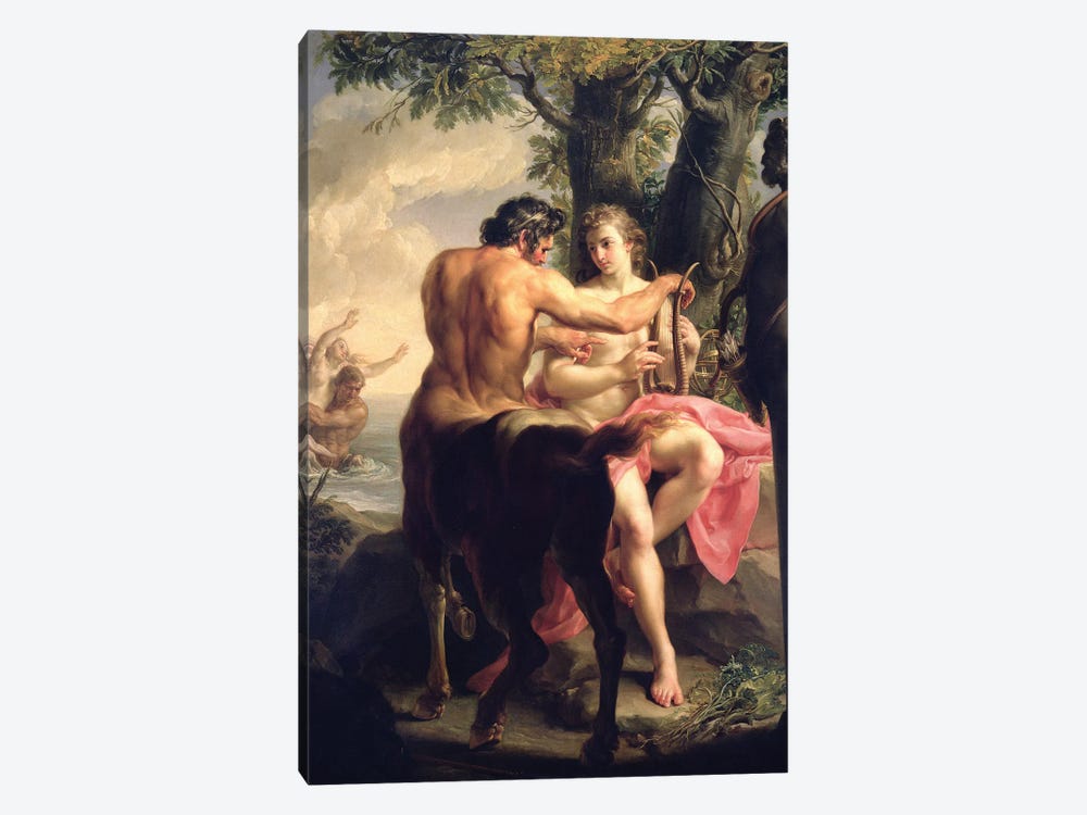 The Education of Achilles by Chiron, 1746  by Pompeo Girolamo Batoni 1-piece Canvas Artwork