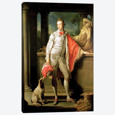 Thomas William Coke, (1752-1842) later 1st Earl of Leicester (of the Second Creation) 1774  Canvas Print #BMN8291} by Pompeo Girolamo Batoni Canvas Print