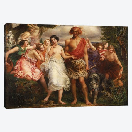 Cymon and Iphigenia, 1847-48  Canvas Print #BMN8299} by Sir John Everett Millais Canvas Art Print