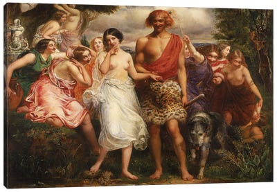 Cymon and Iphigenia, 1847-48  Canvas Art Print