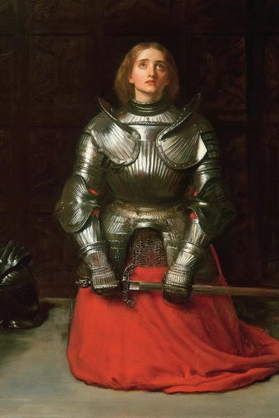 Pre-Raphaelite: Joan of Arc, 1865  by Sir John Everett Millais