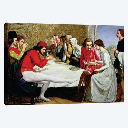 Lorenzo and Isabella, 1849  Canvas Print #BMN8302} by Sir John Everett Millais Art Print