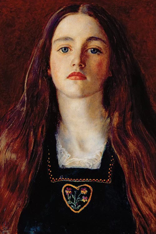 Portrait of a Girl, 1857  by Sir John Everett Millais wall art