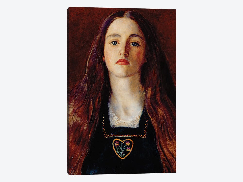 Portrait of a Girl, 1857  by Sir John Everett Millais 1-piece Canvas Wall Art