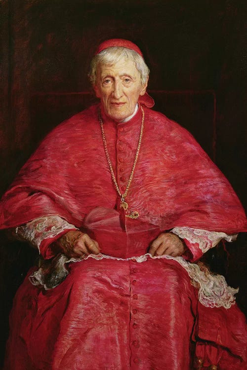 Portrait of Cardinal Newman (1801-90) 