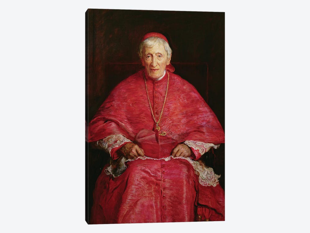 Portrait of Cardinal Newman (1801-90)  by Sir John Everett Millais 1-piece Canvas Art Print