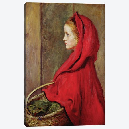 Red Riding Hood  Canvas Print #BMN8309} by Sir John Everett Millais Canvas Print