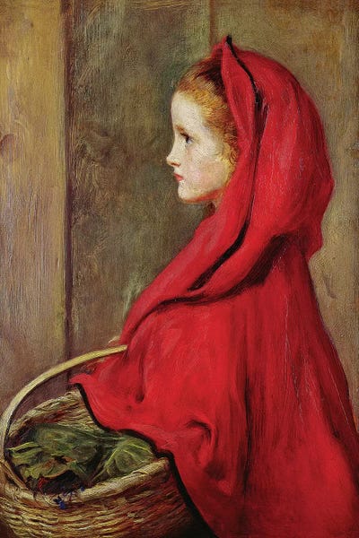 Sir John Everett Millais: Red Riding Hood  by Sir John Everett Millais