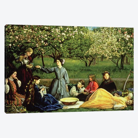 Spring (Apple Blossoms) 1859  Canvas Print #BMN8310} by Sir John Everett Millais Canvas Wall Art