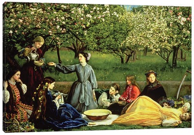 Spring (Apple Blossoms) 1859  Canvas Art Print - Pre-Raphaelite Art