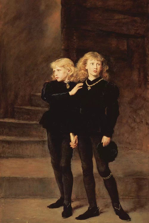 The Princes Edward and Richard in the Tower, 1878  by Sir John Everett Millais wall art