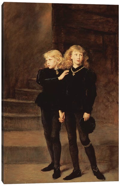 The Princes Edward and Richard in the Tower, 1878  Canvas Art Print