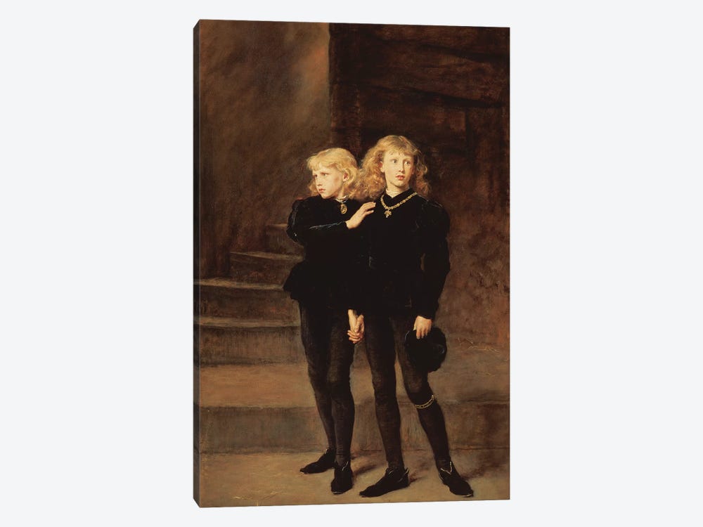 The Princes Edward and Richard in the Tower, 1878  by Sir John Everett Millais 1-piece Canvas Art Print