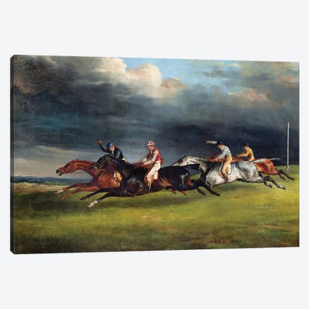 The Epsom Derby, 1821  Canvas Print #BMN8321} by Theodore Gericault Canvas Print