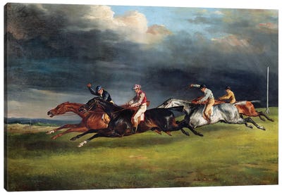 The Epsom Derby, 1821  Canvas Art Print