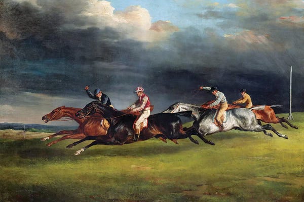 Romanticism: The Epsom Derby, 1821  by Theodore Gericault