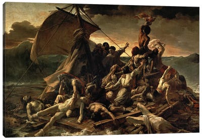 The Raft of the Medusa, 1819  Canvas Art Print - Romanticism Art