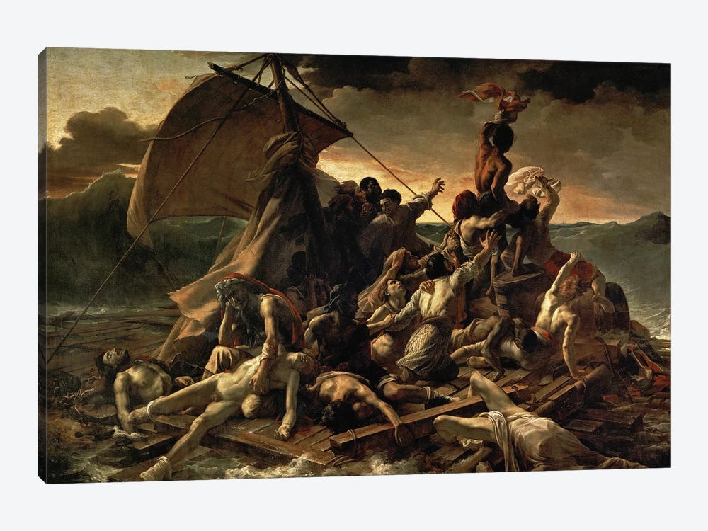 The Raft of the Medusa, 1819  by Theodore Gericault 1-piece Canvas Wall Art
