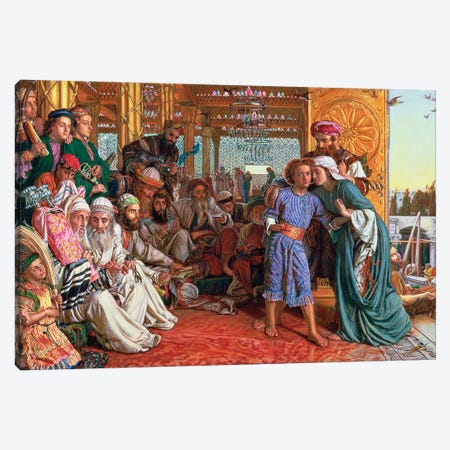 The Finding of the Saviour in the Temple, 1862 Canvas Print #BMN8342} by William Holman Hunt Canvas Print