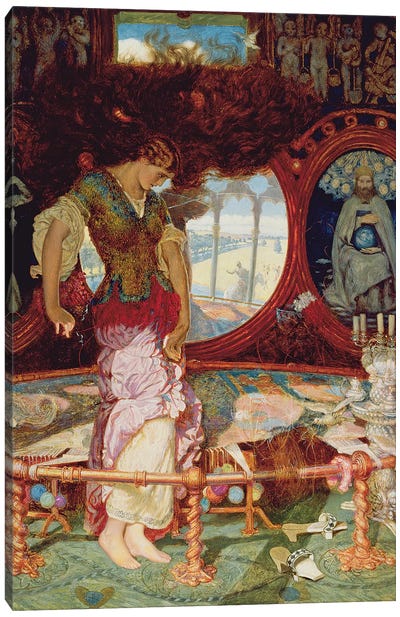 The Lady of Shalott, c.1886-1905  Canvas Art Print