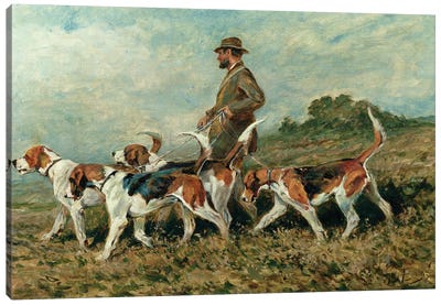 Hunting Exercise Canvas Art Print