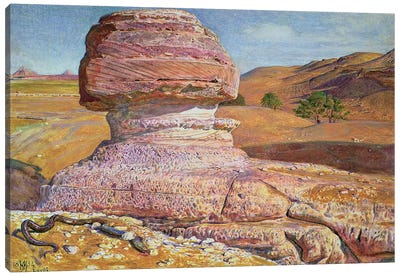 The Sphinx at Gizeh, 1854 Canvas Art Print