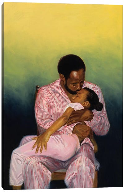 Goodnight Baby, 1998  Canvas Art Print - Contemporary Portraiture by Black Artists