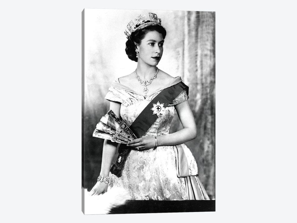 Queen Elizabeth II of England, 1952  by Dorothy Wilding 1-piece Canvas Art Print