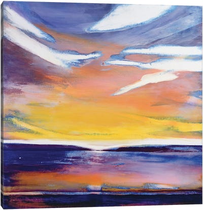 Evening seascape  Canvas Art Print