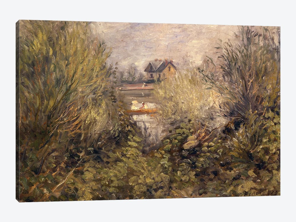 The Seine at Argenteuil, 1873 by Pierre-Auguste Renoir 1-piece Canvas Wall Art